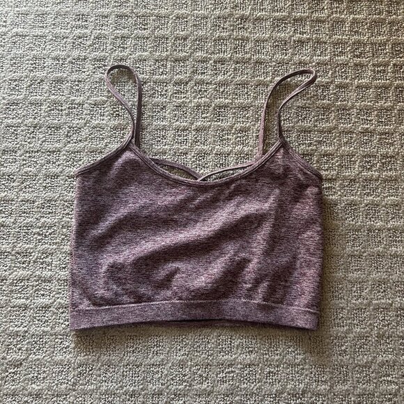 BKE Essentials Womens Size XS/S Purple Sports Bra Unpadded Spaghetti Strap - Picture 1 of 4